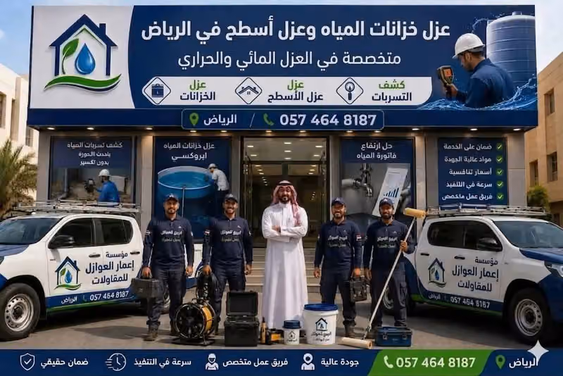 شركه عزل خزنات المياه وعزل اسطح في الرياض