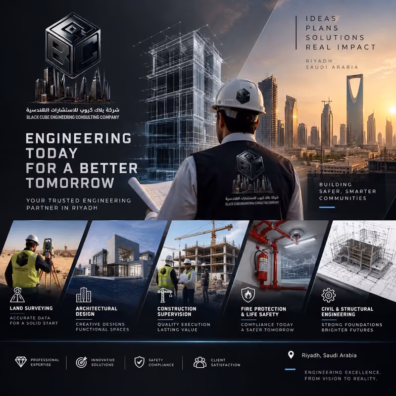شركة بلاك كيوب للاستشارات الهندسية - BLACK CUBE ENGINEERING CONSULTING COMPANY