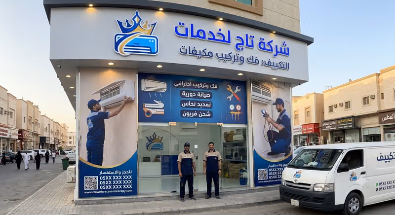 شركة تاج فك وتركيب مكيفات اسبليت