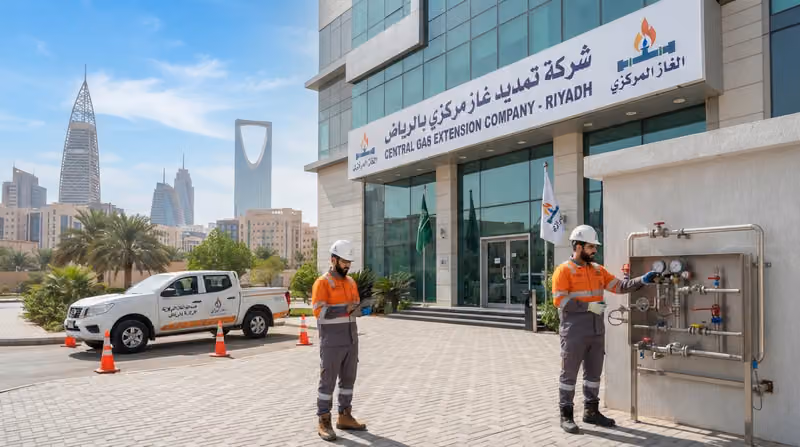 شركه تمديد غاز مركزي بالرياض