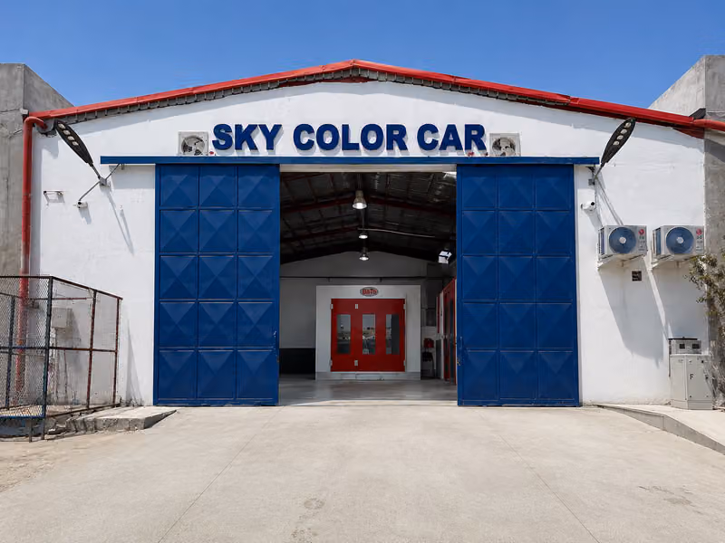 Sky color Car - Riyadh