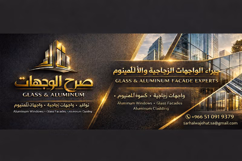 صرح الواجهات للزجاج والألمنيوم