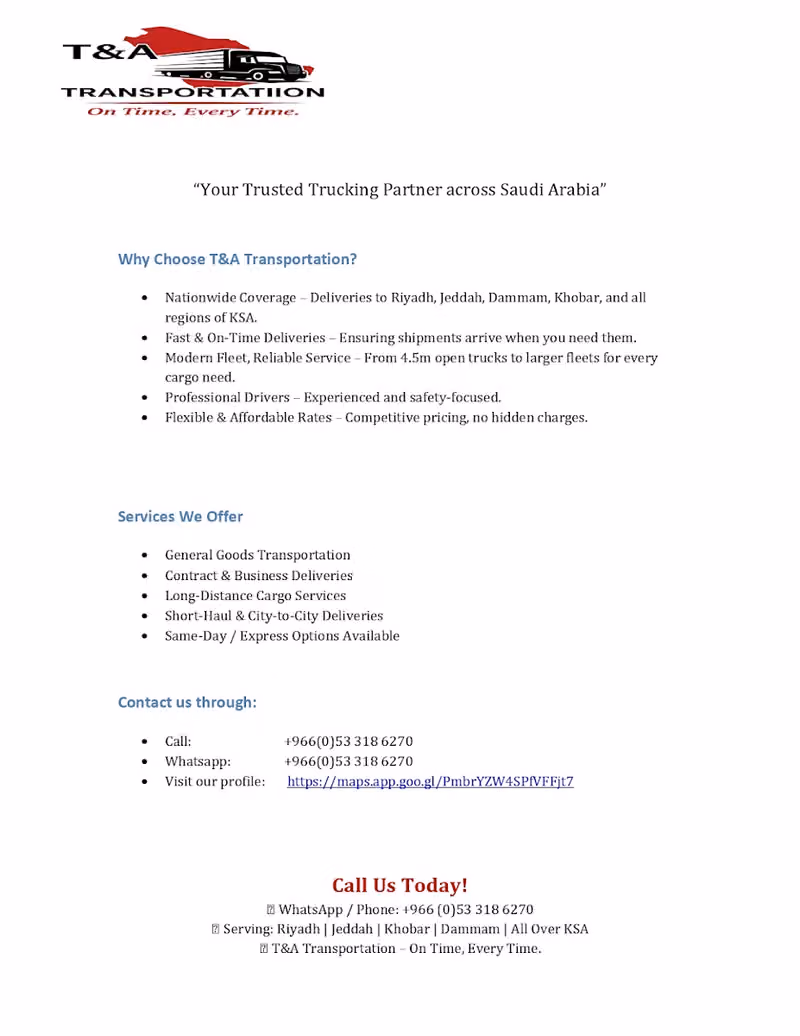 T&A Transportation