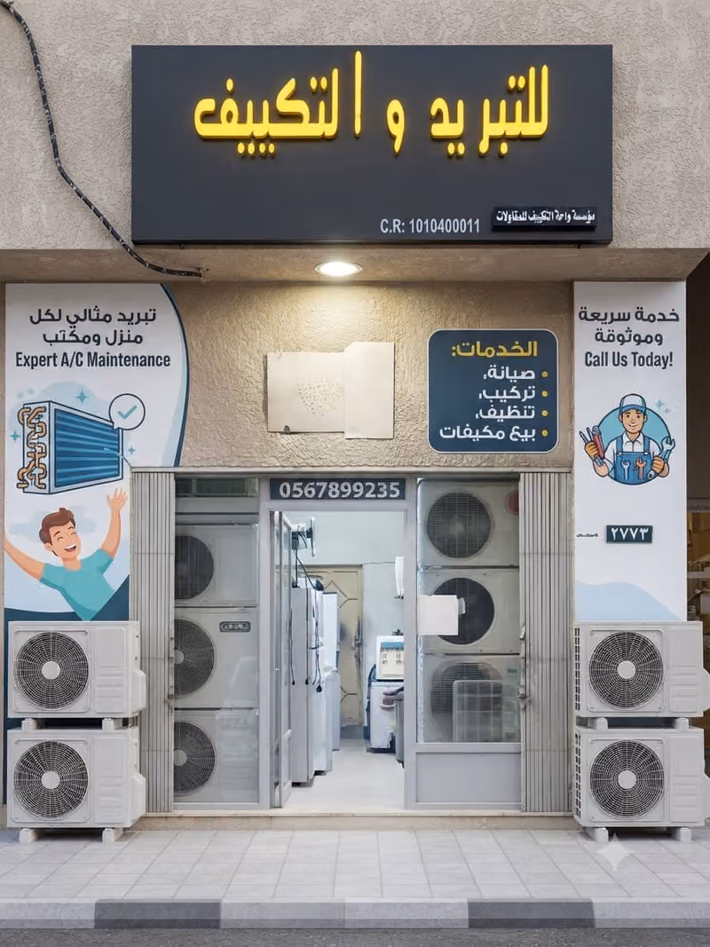تبريد تكييف مؤسسه راحا تصميم للمقاولات