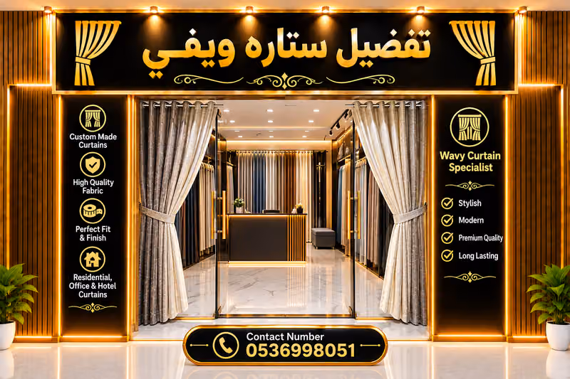 تفصيل ستائر ويفي