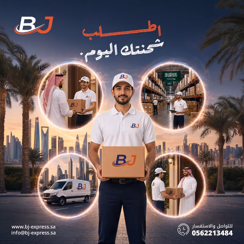 توصيل وشحن طلبات المتاجر والشركات