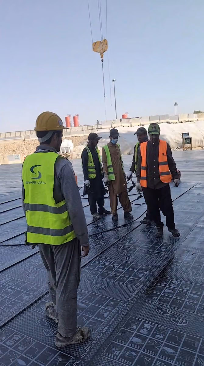 Waterproofing construction