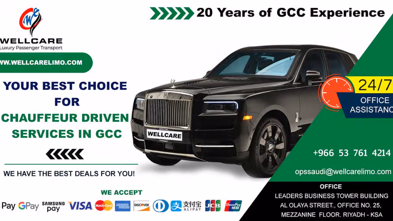 Wellcare Limousines- Car with Driver in Saudi Arabia