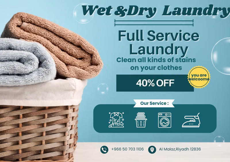 Wet & Dry Laundry - مغاسل ويت أند دراي