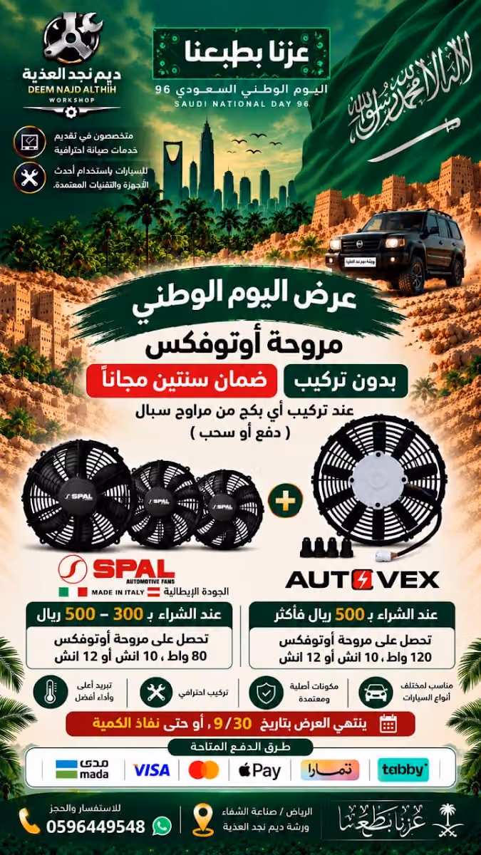 ورشة ديم نجد العذية