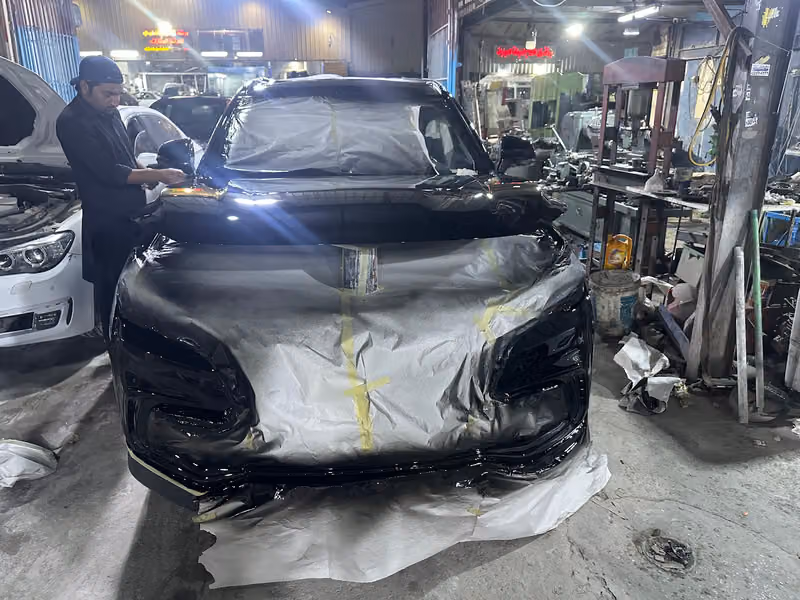 ورشة رش بويه فرن بمواد المانية وكالة الرياض