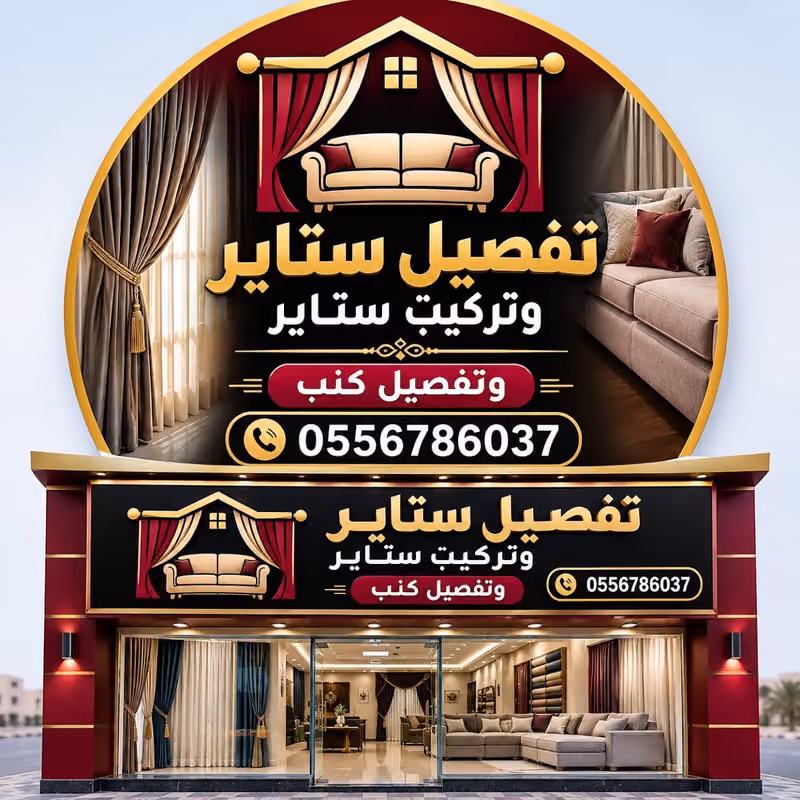 وتفصيل ستائر تركيب ستائر